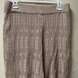 Tan Ribbed Pencil Shorts for Casual Occasions